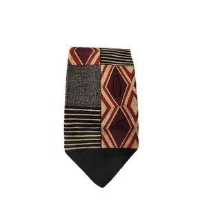 Haggar Vintage Silk Tie Made in the USA with Fabric Printed in Italy